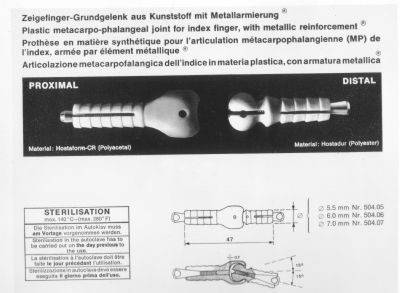 Hand, MCP Joint:  Zeigefinger-Grundgelenk  (Implant 330)